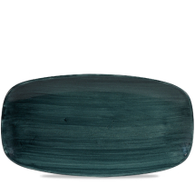 Stonecast Patina Rustic Teal Chefs Oblong Plate (No4) 13 7/8X7 3/8inch x6
