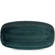 Stonecast Patina Rustic Teal Chefs Oblong Plate (No4) 13 7/8X7 3/8inch x6 Stonecast Patina Rustic Teal Chefs Oblong Plate (No4) 13 7/8X7 3/8inch x6