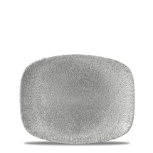 Raku Jasper Grey Chefs Oblong Plate (No7) 10.3inchX8inch x12 Raku Jasper Grey Chefs Oblong Plate (No7) 10.3inchX8inch x12