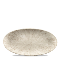 Stone Agate Grey Oval Chefs Plate 11 4/5X5.75inch x12