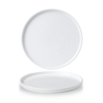 White Walled Chefs Plate 10 2/8Inch x6 White Walled Chefs Plate 10 2/8Inch x6