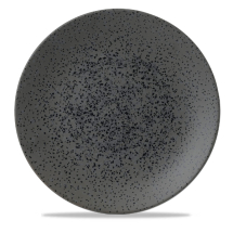 Menu Shades Caldera Flint Grey Coupe Plate 11 3/8inch x6 Menu Shades Caldera Flint Grey Coupe Plate 11 3/8inch x6