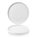 Bamboo Ceramic Walled Plate 10 2/8" Box 6