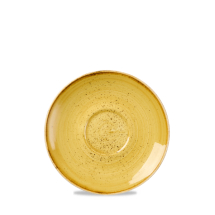 Stonecast Mustard Cappuccino Saucer 6.25inch x12 Stonecast Mustard Cappuccino Saucer 6.25inch x12