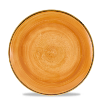 Stonecast Tangerine Evolve Coupe Plate 10.25inch x12 Stonecast Tangerine Evolve Coupe Plate 10.25inch x12