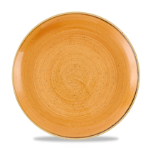 Stonecast Tangerine Evolve Coupe Plate 11.25inch x12 Stonecast Tangerine Evolve Coupe Plate 11.25inch x12
