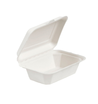 5inchx7inch Bagasse Clamshell Lunch Boxes x600
