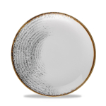 Homespun Accents Jasper Grey Evolve Coupe Plate 8.67" x 12