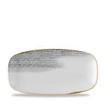 Homespun Accents Jasper Grey Chefs Oblong Plate 11.75x6 x12