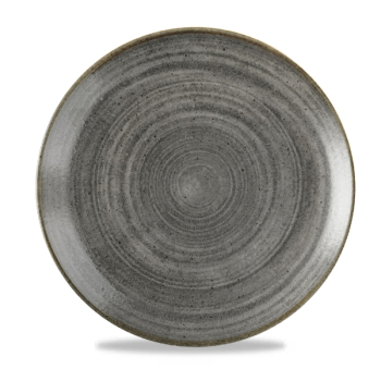 Stonecast Raw Black Evolve Coupe Plate 11.25Inch x12 Stonecast Raw Black Evolve Coupe Plate 11.25Inch x12