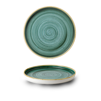 Stonecast Samphire Green Walled Plate 8.67Inch x6