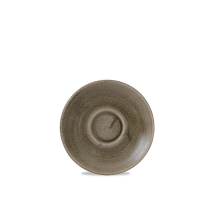 Stonecast Patina Antique Taupe Espresso Saucer 4.5inch x12 Stonecast Patina Antique Taupe Espresso Saucer 4.5inch x12