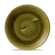 Stonecast Plume Green Evolve Coupe Round Plate 11.25inch x12