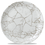 Studio Prints Kintsugi Agate Grey Evolve Coupe Plate 10.25" x12