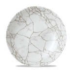 Studio Prints Kintsugi Agate Grey Evolve Coupe Bowl 9.75" x12