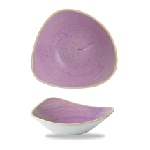 Stonecast Lavender Lotus Triangle Bowl 9inch x12