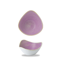 Stonecast Lavender Lotus Triangle Bowl 6inch x12