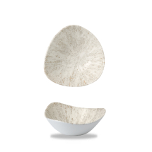 Stone Agate Grey Lotus Triangle Bowl 7.75inch x12 Stone Agate Grey Lotus Triangle Bowl 7.75inch x12