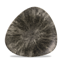 Stone Quartz Black Lotus Triangle Plate 7.75inch x12