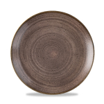 Stonecast Raw Brown Evolve Coupe Plate 8.67" x12