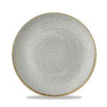 Stonecast Raw Grey Evolve Coupe Plate 8.67" x12