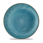 Stonecast Raw Teal Evolve Coupe Plate 11.25" x12
