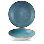 Stonecast Raw Teal Evolve Coupe Bowl 9.75" x12