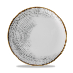 Homespun Accents Jasper Grey Evolve Coupe Plate 10.25" x12 Homespun Accents Jasper Grey Evolve Coupe Plate 10.25" x12