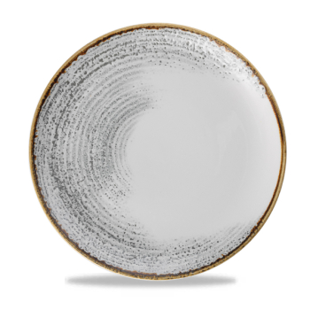 Homespun Accents Jasper Grey Evolve Coupe Plate 11.25Inch x12 Homespun Accents Jasper Grey Evolve Coupe Plate 11.25Inch x12