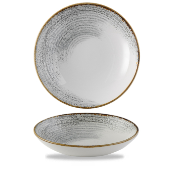 Homespun Accents Jasper Grey Evolve Coupe Bowl 9.75Inch x12 Homespun Accents Jasper Grey Evolve Coupe Bowl 9.75Inch x12