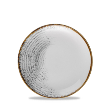 Homespun Accents Jasper Grey Evolve Coupe Plate 6.5Inch x12 Homespun Accents Jasper Grey Evolve Coupe Plate 6.5Inch x12