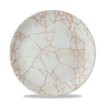 Studio Prints Kintsugi Coral Evolve Coupe Plate 10.25" x12 Studio Prints Kintsugi Coral Evolve Coupe Plate 10.25" x12