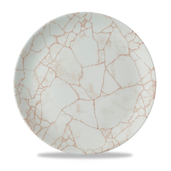 Studio Prints Kintsugi Coral Evolve Coupe Plate 11.25Inch x12 Studio Prints Kintsugi Coral Evolve Coupe Plate 11.25Inch x12