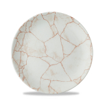 Studio Prints Kintsugi Coral Evolve Coupe Plate 8.67" x12 Studio Prints Kintsugi Coral Evolve Coupe Plate 8.67" x12