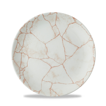 Studio Prints Kintsugi Coral Evolve Coupe Plate 8.67Inch x12 Studio Prints Kintsugi Coral Evolve Coupe Plate 8.67Inch x12