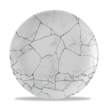 Studio Prints Kintsugi Pearl Gry Ev Coupe Plate 10.25inch x12 Studio Prints Kintsugi Pearl Gry Ev Coupe Plate 10.25inch x12