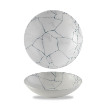 Studio Prints Kintsugi Pearl Grey Ev Coupe Bowl 7.25inch x12 Studio Prints Kintsugi Pearl Grey Ev Coupe Bowl 7.25inch x12