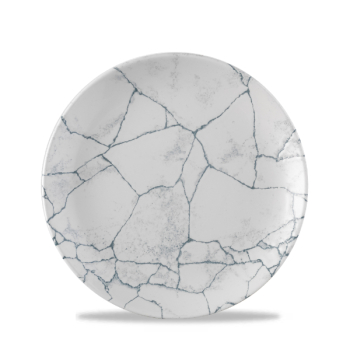 Studio Prints Kintsugi Pearl Grey Ev Coupe Plate 8.67Inch x12 Studio Prints Kintsugi Pearl Grey Ev Coupe Plate 8.67Inch x12