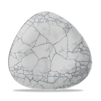 Studio Prints Kintsugi Pearl Grey Lotus Plate 9Inch x12 Studio Prints Kintsugi Pearl Grey Lotus Plate 9Inch x12