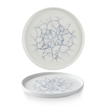 Studio Prints Kintsugi Pearl Grey Walled Plate 10 2/8inch x6 Studio Prints Kintsugi Pearl Grey Walled Plate 10 2/8inch x6
