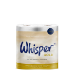 Whisper 4 pack Gold 3ply Soft Luxury Toilet Rolls x40
