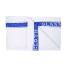Linen Union Glass Cloth Blue/White 76x50cm x10