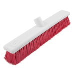18"/45cm Red Soft Hygiene Broomhead T1 Screw Thread