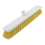 18"/45cm Yellow Soft Hygiene Broomhead T1 Screw Thread