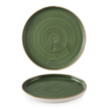 Stonecast Sorrel Green  Walled Plate 10 2/8inch Box 6 Stonecast Sorrel Green  Walled Plate 10 2/8inch Box 6
