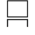 Black Luxor Metal GN1/2 Riser 32.5 x 26.5 x 12cm x1 Black Luxor Metal GN1/2 Riser 32.5 x 26.5 x 12cm x1