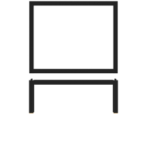 Black Luxor Metal GN1/2 Riser 32.5 x 26.5 x 12cm x1 Black Luxor Metal GN1/2 Riser 32.5 x 26.5 x 12cm x1