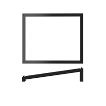 Black Luxor Metal GN1/2 Angled Riser 32.5 x 26.5 x 7cm x1 Black Luxor Metal GN1/2 Angled Riser 32.5 x 26.5 x 7cm x1