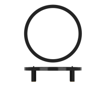 Black Luxor Metal Round Riser 28.5 x 7cm x1 Black Luxor Metal Round Riser 28.5 x 7cm x1