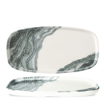 Tide Black Oblong Chefs Plates 11 5/8x5 7/8" Box 6